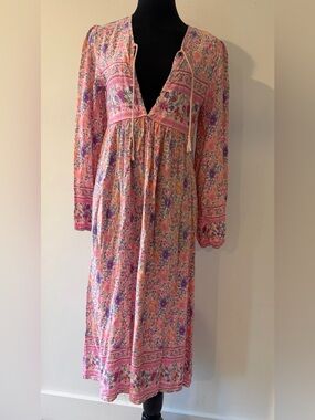 R. Vivimos pink paisley dress